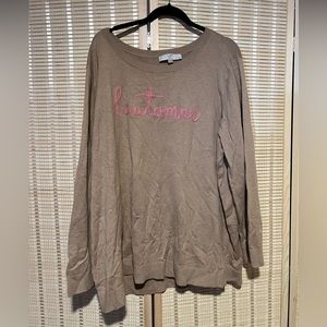 French Script Sweater